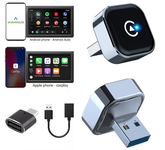 Adaptateur CarPlay Sans Fil – Apple CarPlay & Android Auto